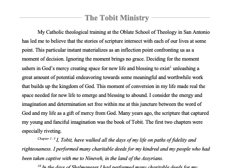 Tobit Theology